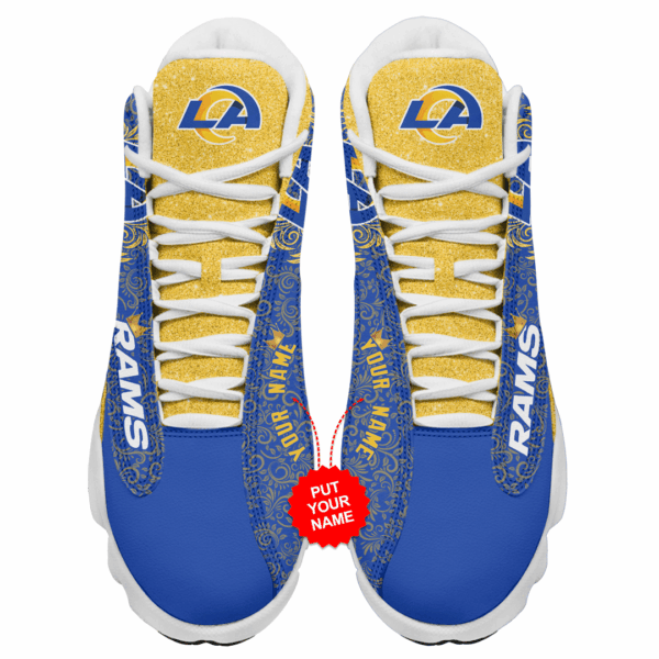 Tubopro Los Angeles Rams NFL AJ13 Sneakers Shoes For Men And Women - Image 3