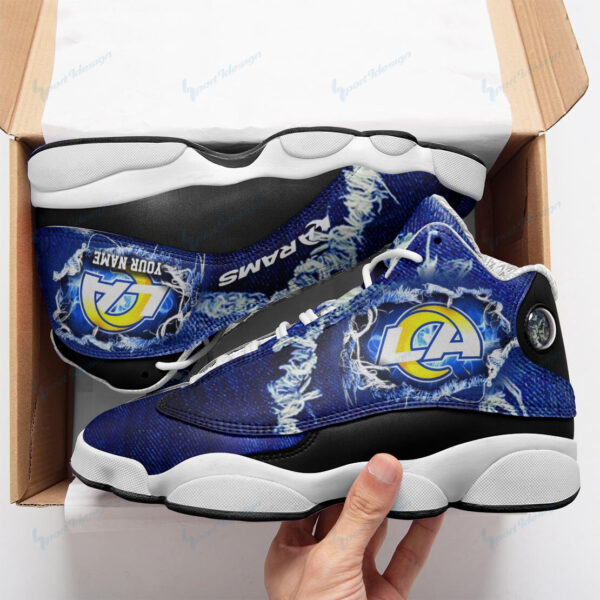 Tubopro Los Angeles Rams NFL AJ13 Sneakers Shoes For Men And Women - Image 2