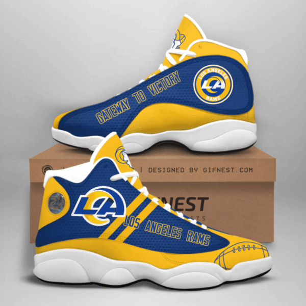 Tubopro Los Angeles Rams NFL AJ13 Sneakers Shoes For Men And Women