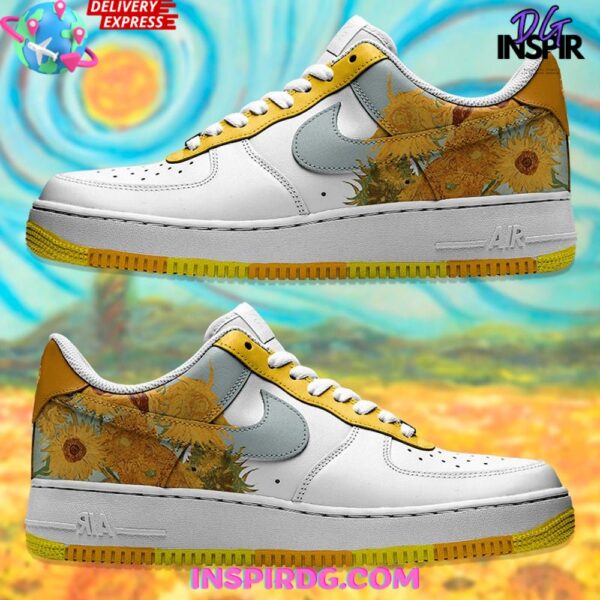 Tubopro Los Girasoles Van Gogh Air Low-Top Sneakers Shoes For Men And Women