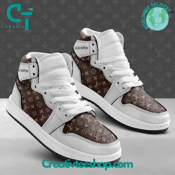 Tubopro Louis Vuitton AJ1 High Sneakers Shoes For Men And Women - Image 2