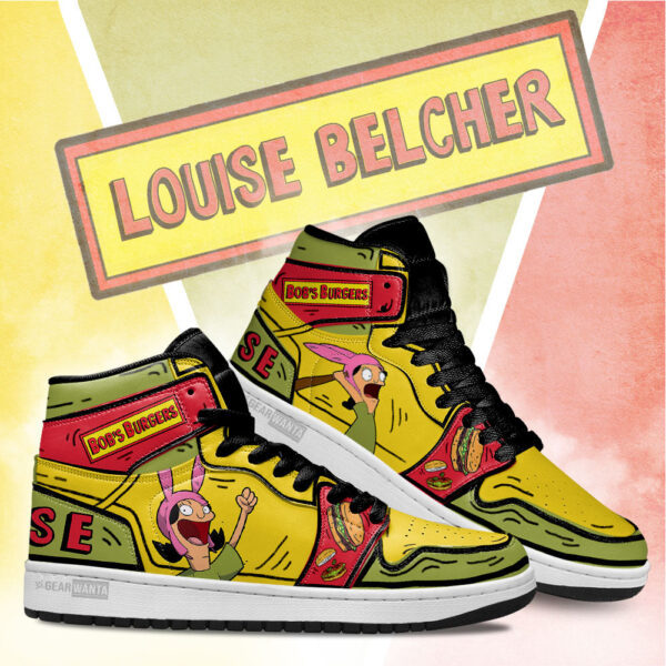 Tubopro Louise Bobs Burger AJ1 High Sneakers Shoes For Men And Women - Image 3