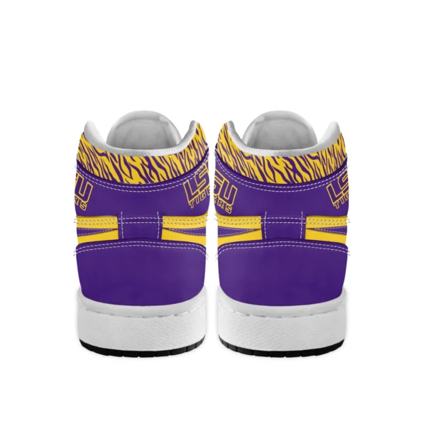 Tubopro LSU Tigers AJ1 High Sneakers Shoes For Men And Women - Image 3
