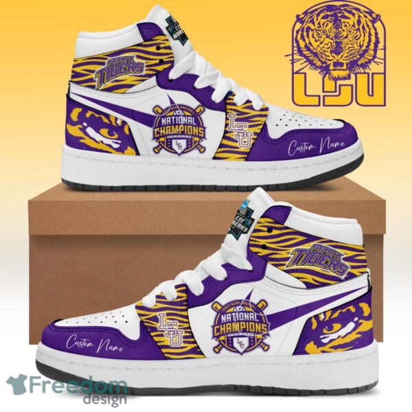 Tubopro LSU Tigers AJ1 High Sneakers Shoes For Men And Women