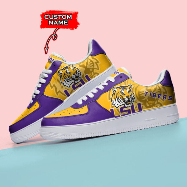 Tubopro LSU Tigers NCAA Air Low-Top Sneakers Shoes For Men And Women - Image 3