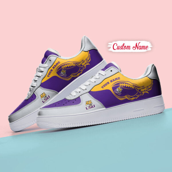Tubopro LSU Tigers NCAA Air Low-Top Sneakers Shoes For Men And Women - Image 4