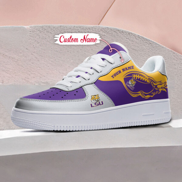Tubopro LSU Tigers NCAA Air Low-Top Sneakers Shoes For Men And Women - Image 3
