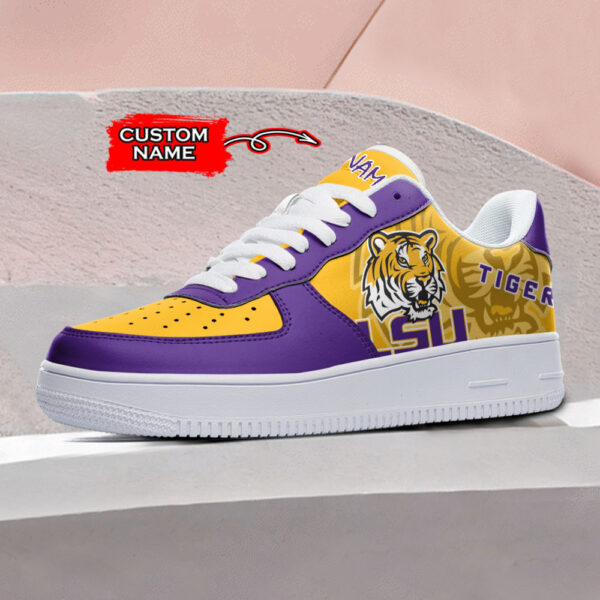 Tubopro LSU Tigers NCAA Air Low-Top Sneakers Shoes For Men And Women - Image 2