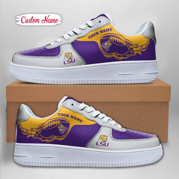 Tubopro LSU Tigers NCAA Air Low-Top Sneakers Shoes For Men And Women - Image 2