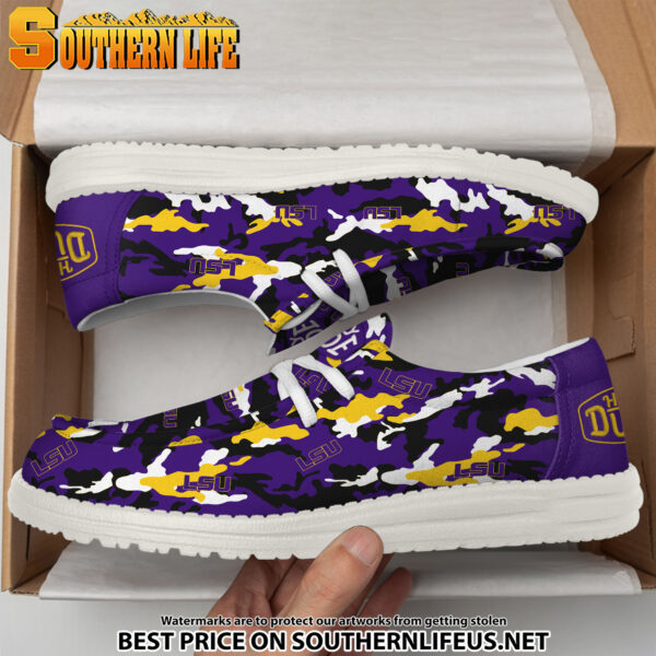 Tubopro LSU Tigers Personalized Hey Dude Shoes For Men And Women - Image 4