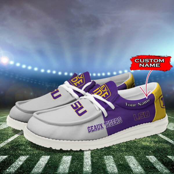 Tubopro LSU Tigers Personalized Hey Dude Shoes For Men And Women - Image 3