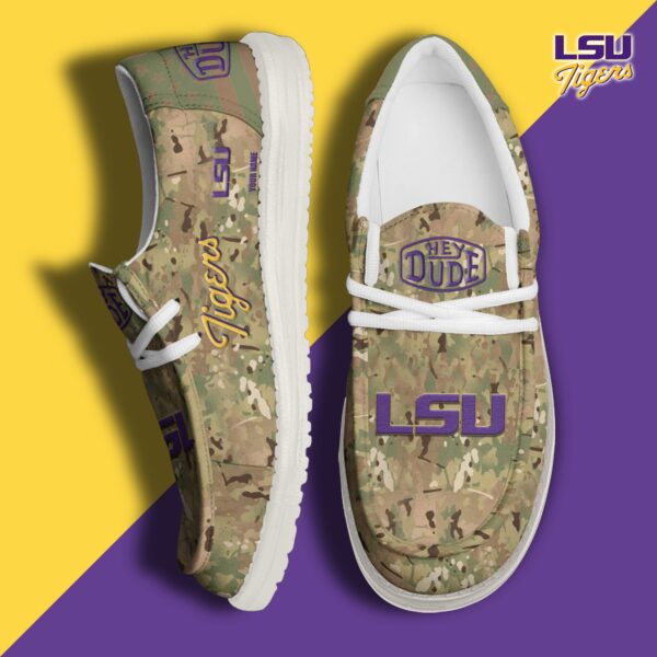 Tubopro LSU Tigers Personalized Hey Dude Shoes For Men And Women