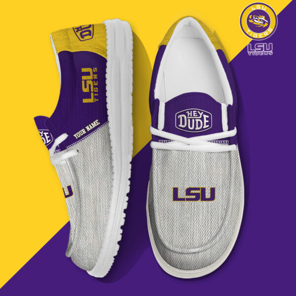 Tubopro LSU Tigers Personalized Hey Dude Shoes For Men And Women