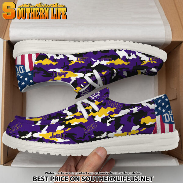 Tubopro LSU Tigers Personalized Hey Dude Shoes For Men And Women - Image 4