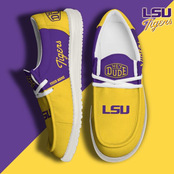 Tubopro LSU Tigers Personalized Hey Dude Shoes For Men And Women