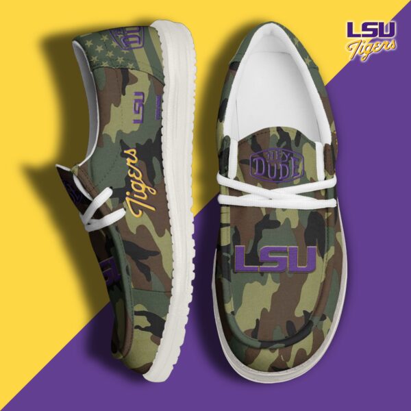 Tubopro LSU Tigers Personalized Hey Dude Shoes For Men And Women