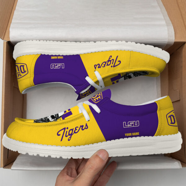 Tubopro LSU Tigers Personalized Hey Dude Shoes For Men And Women - Image 3