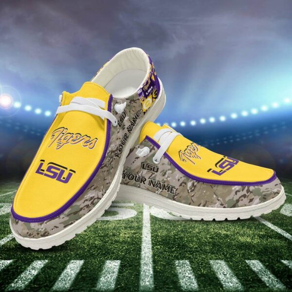 Tubopro LSU Tigers Personalized Hey Dude Shoes For Men And Women