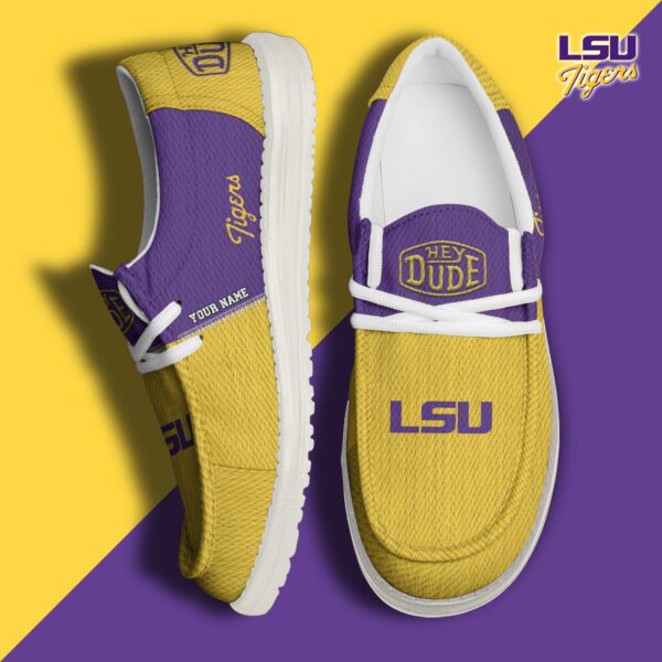 Tubopro LSU Tigers Personalized Hey Dude Shoes For Men And Women