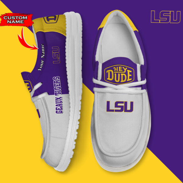 Tubopro LSU Tigers Personalized Hey Dude Shoes For Men And Women