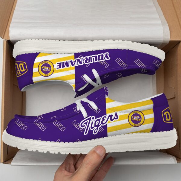 Tubopro LSU Tigers Personalized Hey Dude Shoes For Men And Women