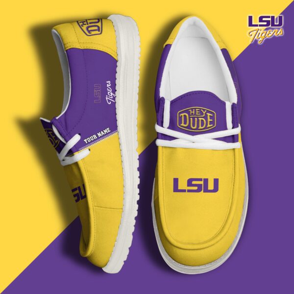 Tubopro LSU Tigers Personalized Hey Dude Shoes For Men And Women - Image 2
