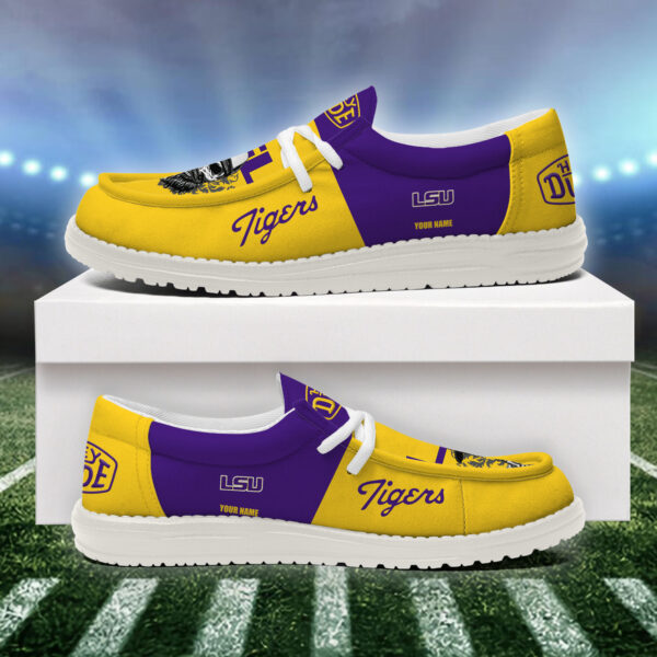 Tubopro LSU Tigers Personalized Hey Dude Shoes For Men And Women - Image 4