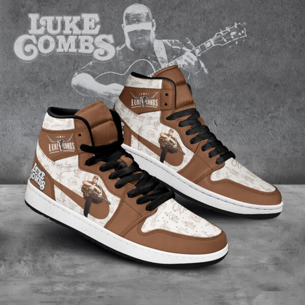 Tubopro Luke Combs AJ1 High Sneakers Shoes For Men And Women