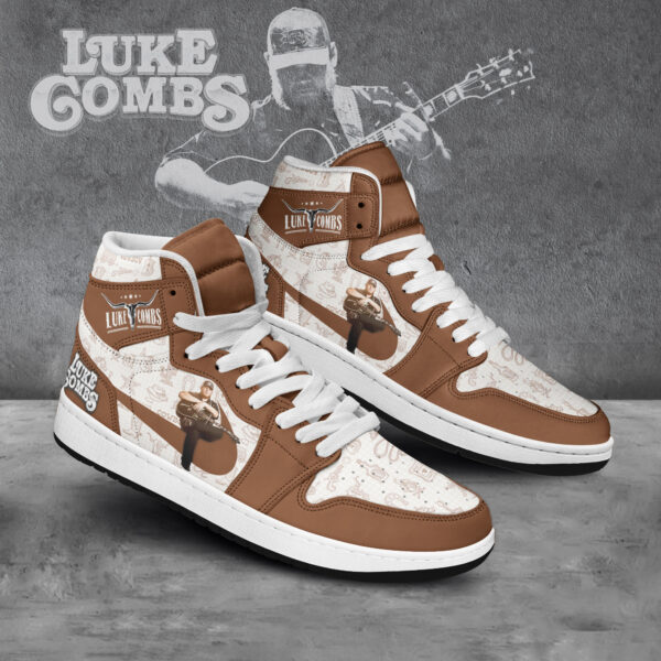 Tubopro Luke Combs AJ1 High Sneakers Shoes For Men And Women