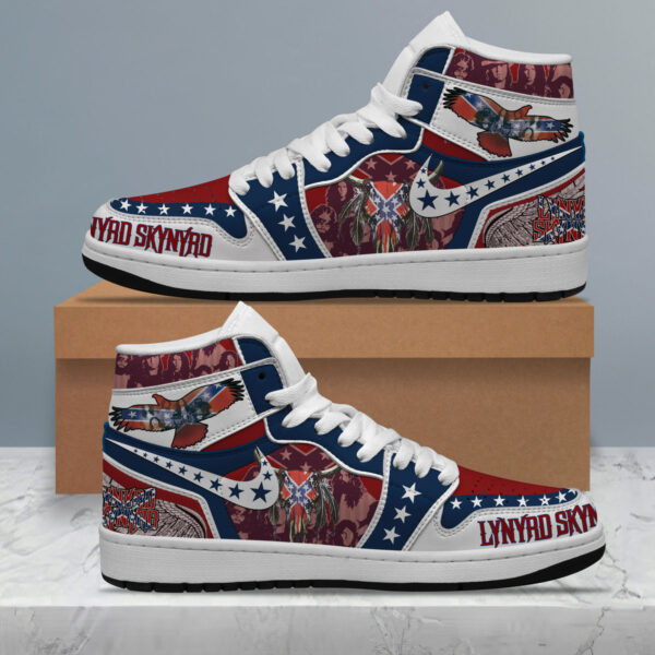 Tubopro Lynyrd Skynyrd AJ1 High Sneakers Shoes For Men And Women - Image 2