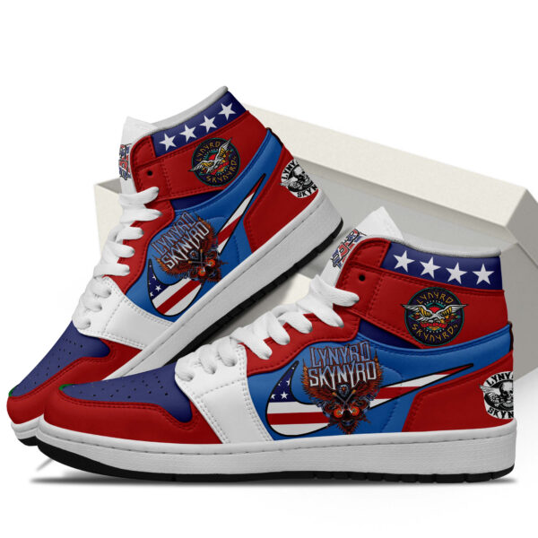 Tubopro Lynyrd Skynyrd AJ1 High Sneakers Shoes For Men And Women - Image 2