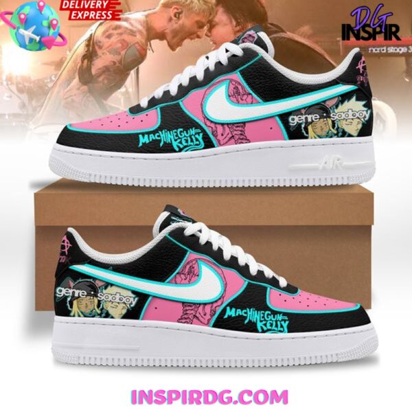 Tubopro Machine Gun Kelly Pink Air Low-Top Sneakers Shoes For Men And Women