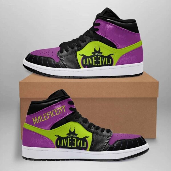 Tubopro Maleficent AJ1 High Sneakers Shoes For Men And Women - Image 2