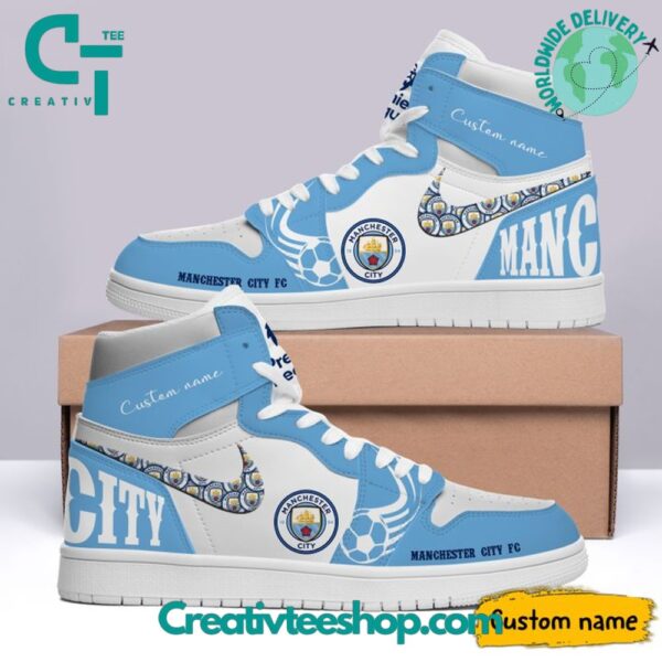 Tubopro Manchester City AJ1 High Sneakers Shoes For Men And Women