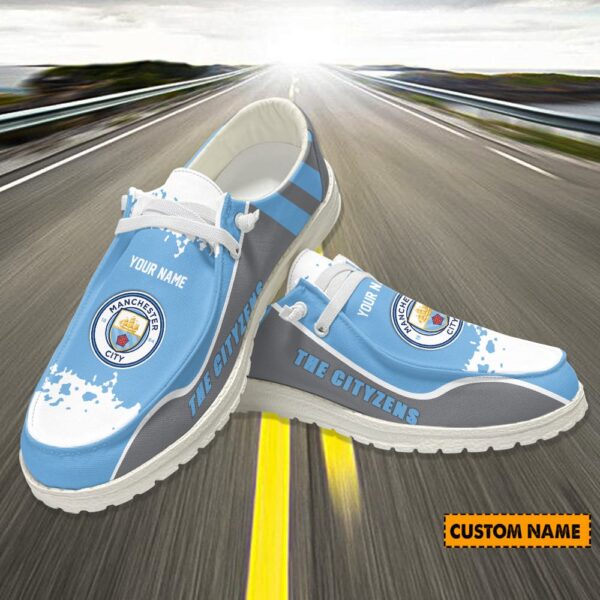 Tubopro Manchester City Personalized Hey Dude Shoes For Men And Women