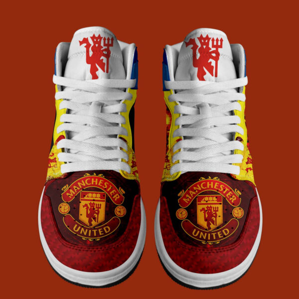 Tubopro Manchester United AJ1 High Sneakers Shoes For Men And Women - Image 2