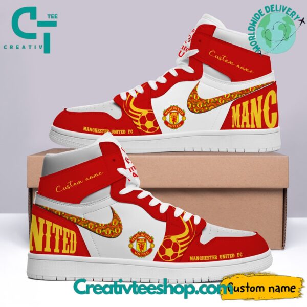 Tubopro Manchester United AJ1 High Sneakers Shoes For Men And Women