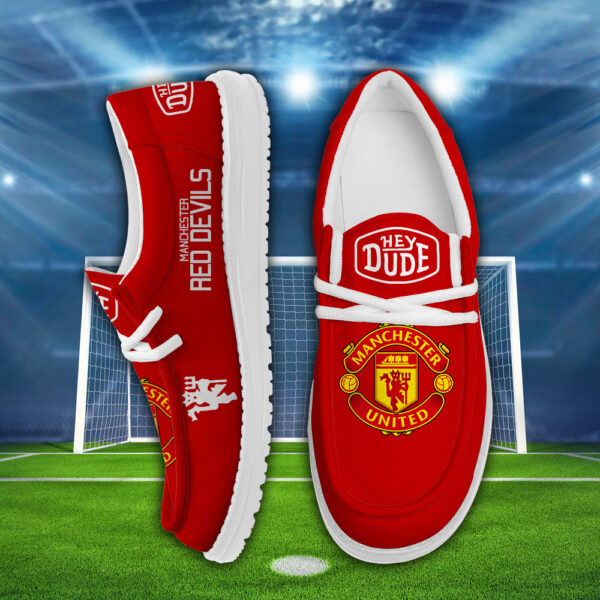 Tubopro Manchester United Personalized Hey Dude Shoes For Men And Women