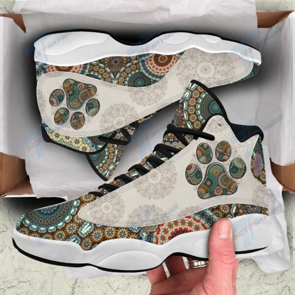 Tubopro Mandala Pattern Dog AJ13 Sneakers Shoes For Men And Women