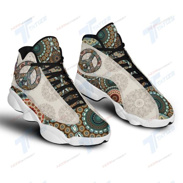 Tubopro Mandala Pattern Hippie AJ13 Sneakers Shoes For Men And Women - Image 2