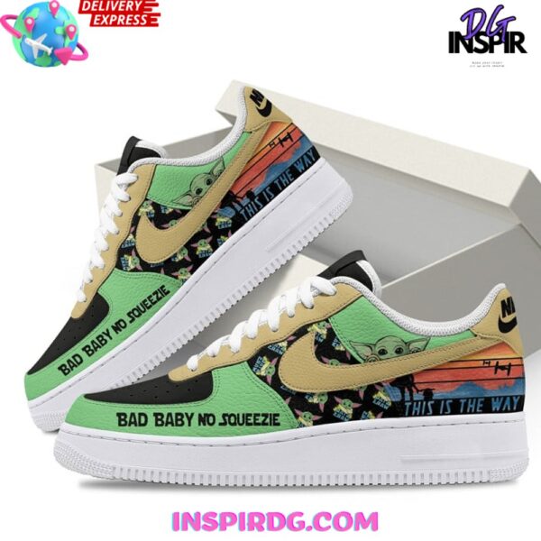 Tubopro Mandalorian & Grogu Air Low-Top Sneakers Shoes For Men And Women - Image 2