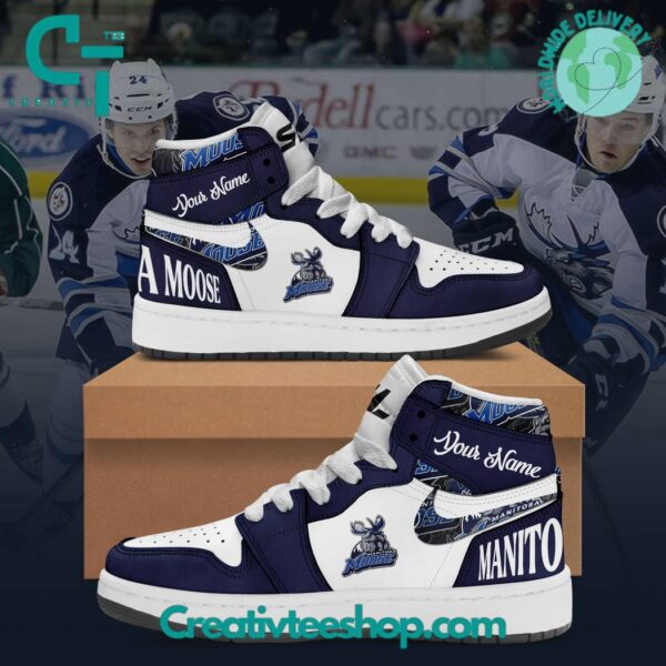 Tubopro Manitoba Moose AJ1 High Sneakers Shoes For Men And Women
