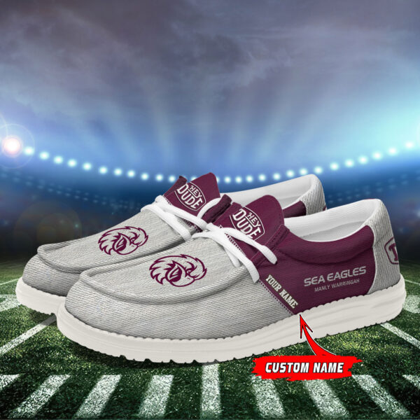 Tubopro Manly Sea Eagles Personalized Hey Dude Shoes For Men And Women - Image 3
