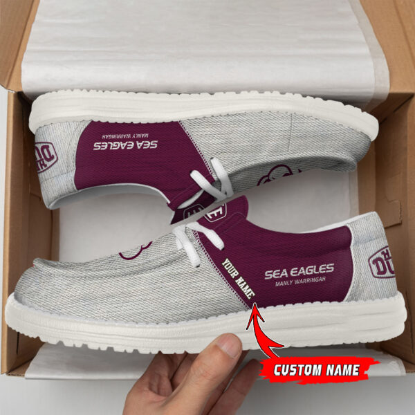 Tubopro Manly Sea Eagles Personalized Hey Dude Shoes For Men And Women - Image 2