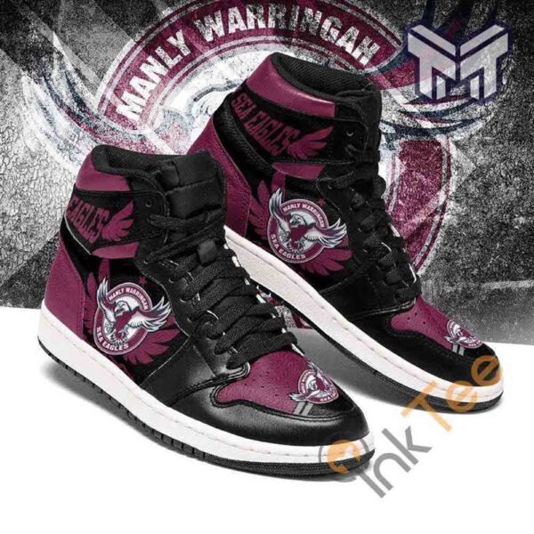 Tubopro Manly Warringah Sea Eagles AJ1 High Sneakers Shoes For Men And Women - Image 2