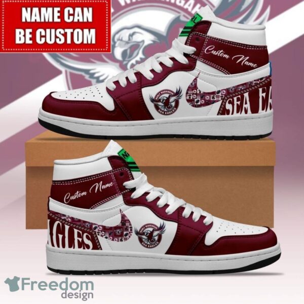 Tubopro Manly Warringah Sea Eagles AJ1 High Sneakers Shoes For Men And Women