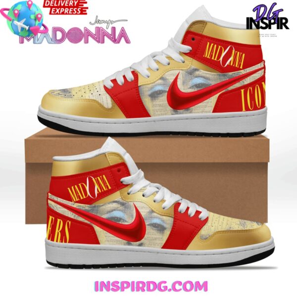 Tubopro Maodonna Celebration AJ1 High Sneakers Shoes For Men And Women