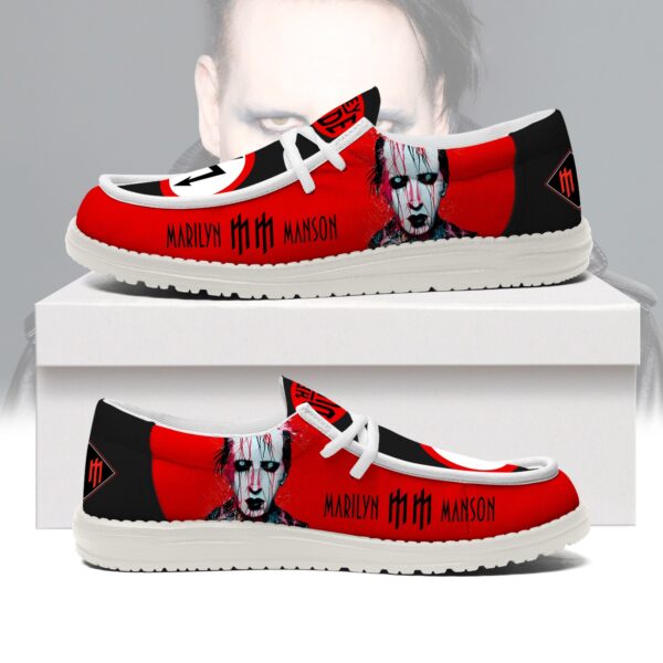 Tubopro Marilyn Manson Personalized Hey Dude Shoes For Men And WomenPersonalized Hey Dude Shoes For Men And Women - Image 2