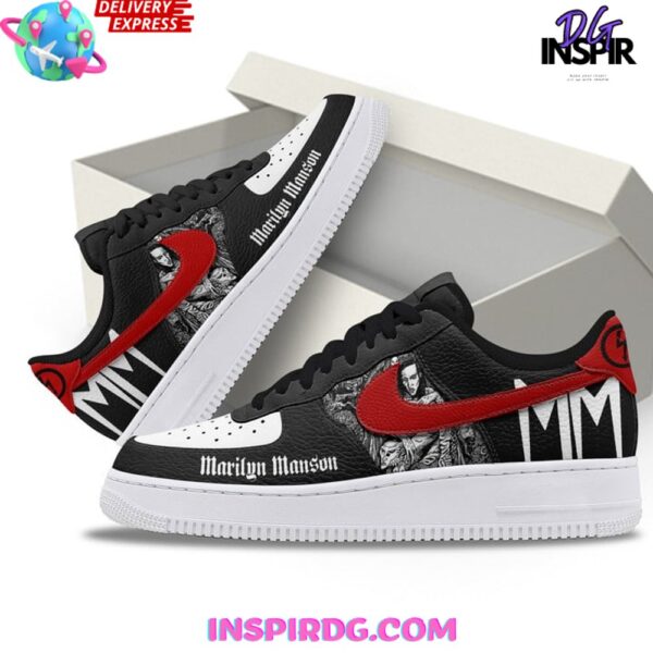 Tubopro Marilyn Manson Rocker Air Low-Top Sneakers Shoes For Men And Women - Image 2