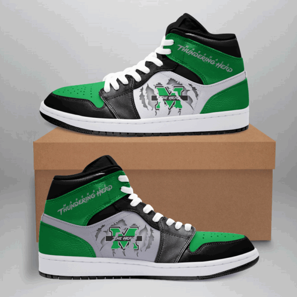 Tubopro Marshall Thundering Herd AJ1 High Sneakers Shoes For Men And Women